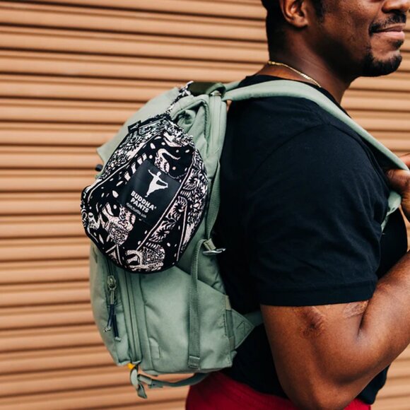 Buddha Pants Womens Elastic Drawstring Boho Hippie Lotus O.G. Harem Pants Black - Picture 7 of 16